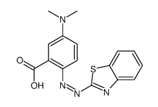 2-(1,3-benzothiazol-2-yldiazenyl)-5-(dimethylamino)benzoic acid结构式