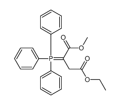 4-O-ethyl 1-O-methyl 2-(triphenyl-λ5-phosphanylidene)butanedioate Structure