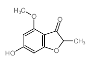 6-hydroxy-4-methoxy-2-methyl-benzofuran-3-one Structure