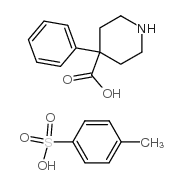 4-苯基-4-哌啶羧酸对甲基苯磺酸结构式