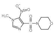 Morpholine,4-[(1-methyl-5-nitro-1Himidazol- 4-yl)sulfonyl]- Structure