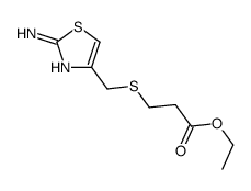 ethyl 3-[(2-amino-1,3-thiazol-4-yl)methylsulfanyl]propanoate结构式