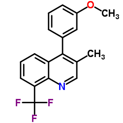 4-(3-Methoxyphenyl)-3-methyl-8-(trifluoromethyl)quinoline Structure