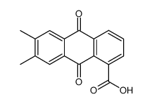 6,7-dimethyl-9,10-dioxo-9,10-dihydro-anthracene-1-carboxylic acid Structure