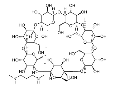 β-Cyclodextrin, 6A-deoxy-6A-[[3-(methylamino)propyl]amino] Structure
