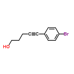 5-(4-Bromophenyl)-4-pentyn-1-ol Structure
