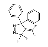 4-difluoromethylene-3,3-difluoro-5,5-diphenyl-Δ1-pyrazoline结构式