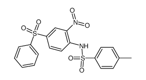 toluene-4-sulfonic acid-(4-benzenesulfonyl-2-nitro-anilide) Structure