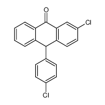 2-chloro-10-(4-chloro-phenyl)-anthrone结构式