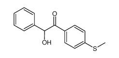 2-hydroxy-1-(4-(methylthio)phenyl)-2-phenylethan-1-one结构式