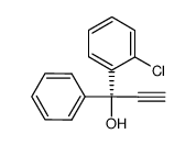 (S)-(-)-1-(o-chlorophenyl)-1-phenyl-2-propyn-1-ol结构式