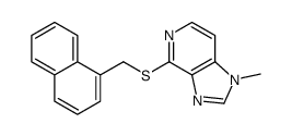 1-methyl-4-(naphthalen-1-ylmethylsulfanyl)imidazo[4,5-c]pyridine结构式