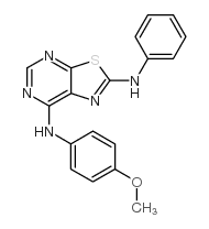 N7-(4-METHOXYPHENYL)-N2-PHENYLTHIAZOLO[5,4-D]PYRIMIDINE-2,7-DIAMINE structure