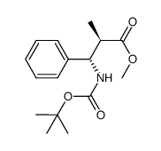 methyl (2R,3S)-3-(tert-butoxycarbonylamino)-2-methyl-3-phenylpropanoate Structure