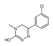 6-(3-chlorophenyl)-4-methyl-2,5-dihydro-1,2,4-triazin-3-one结构式