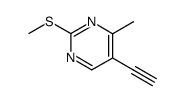 5-ethynyl-4-methyl-2-methylthiopyrimidine结构式