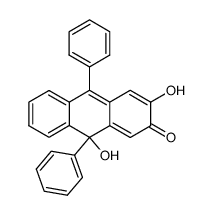 3,9-dihydroxy-9,10-diphenyl-9H-anthracen-2-one Structure