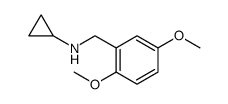 N-(2,5-二甲氧基苄基)环丙胺结构式