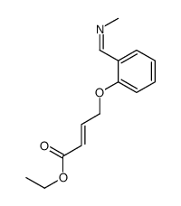 ethyl 4-[2-(methyliminomethyl)phenoxy]but-2-enoate结构式