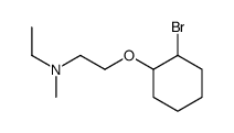 2-(2-bromocyclohexyl)oxy-N-ethyl-N-methylethanamine结构式