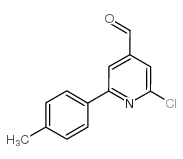2-chloro-6-p-tolylpyridine-4-carbaldehyde结构式