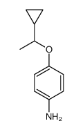 (rac)-4-(1-cyclopropyl-ethoxy)-phenylamine结构式