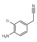(4-AMINO-3-BROMO-PHENYL)-ACETONITRILE Structure