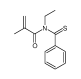 N-(benzenecarbonothioyl)-N-ethyl-2-methylprop-2-enamide Structure