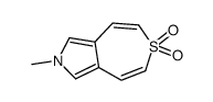 2-methylthiepino[4,5-c]pyrrole 6,6-dioxide Structure