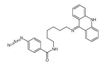 9-(6-(4-azidobenzamido)hexylamino)acridine结构式