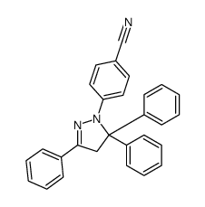 4-(3,5,5-triphenyl-4H-pyrazol-1-yl)benzonitrile结构式