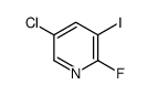 5-氯-2-氟-3-碘吡啶结构式