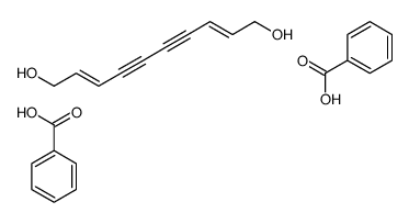 benzoic acid,deca-2,8-dien-4,6-diyne-1,10-diol结构式