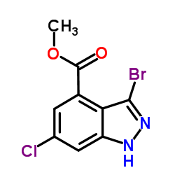 Methyl 3-bromo-6-chloro-1H-indazole-4-carboxylate图片