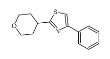 2-(oxan-4-yl)-4-phenyl-1,3-thiazole结构式