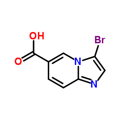 3-溴咪唑并[1,2-a]吡啶-6-甲酸结构式
