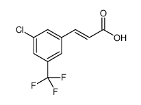 3-CHLORO-5-(TRIFLUOROMETHYL)CINNAMIC ACID结构式