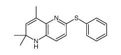 2,2,4-trimethyl-6-phenylsulfanyl-1H-1,5-naphthyridine Structure