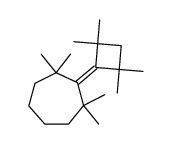 1,1,3,3-Tetramethyl-2-(2,2,4,4-tetramethylcyclobutyliden)cycloheptan Structure