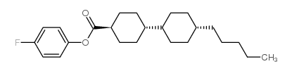 反-4-(反-4-戊基环己基)-1-环己甲酸4-氟苯酯结构式