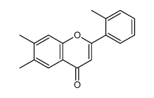 6,7-dimethyl-2-(2-methylphenyl)chromen-4-one Structure