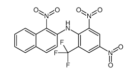 N-[2,4-dinitro-6-(trifluoromethyl)phenyl]-1-nitronaphthalen-2-amine Structure