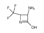 (3S,4R)-3-amino-4-(trifluoromethyl)azetidin-2-one结构式