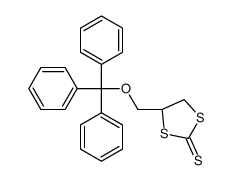 (4S)-4-(trityloxymethyl)-1,3-dithiolane-2-thione结构式