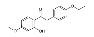 1-(2-hydroxy-4-methoxyphenyl)-2-(4-ethoxyphenyl)ethanone结构式