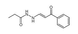 Propionic acid N'-((E)-3-oxo-3-phenyl-propenyl)-hydrazide结构式