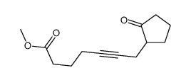 methyl 7-(2-oxocyclopentyl)hept-5-ynoate Structure