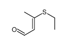 3-ethylsulfanylbut-2-enal Structure