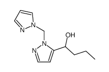 1-(2-Pyrazol-1-ylmethyl-2H-pyrazol-3-yl)-butan-1-ol结构式