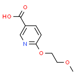 6-(2-methoxyethoxy)pyridine-3-carboxylic acid结构式